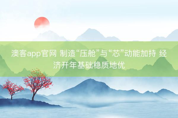 澳客app官网 制造“压舱”与“芯”动能加持 经济开年基础稳质地优